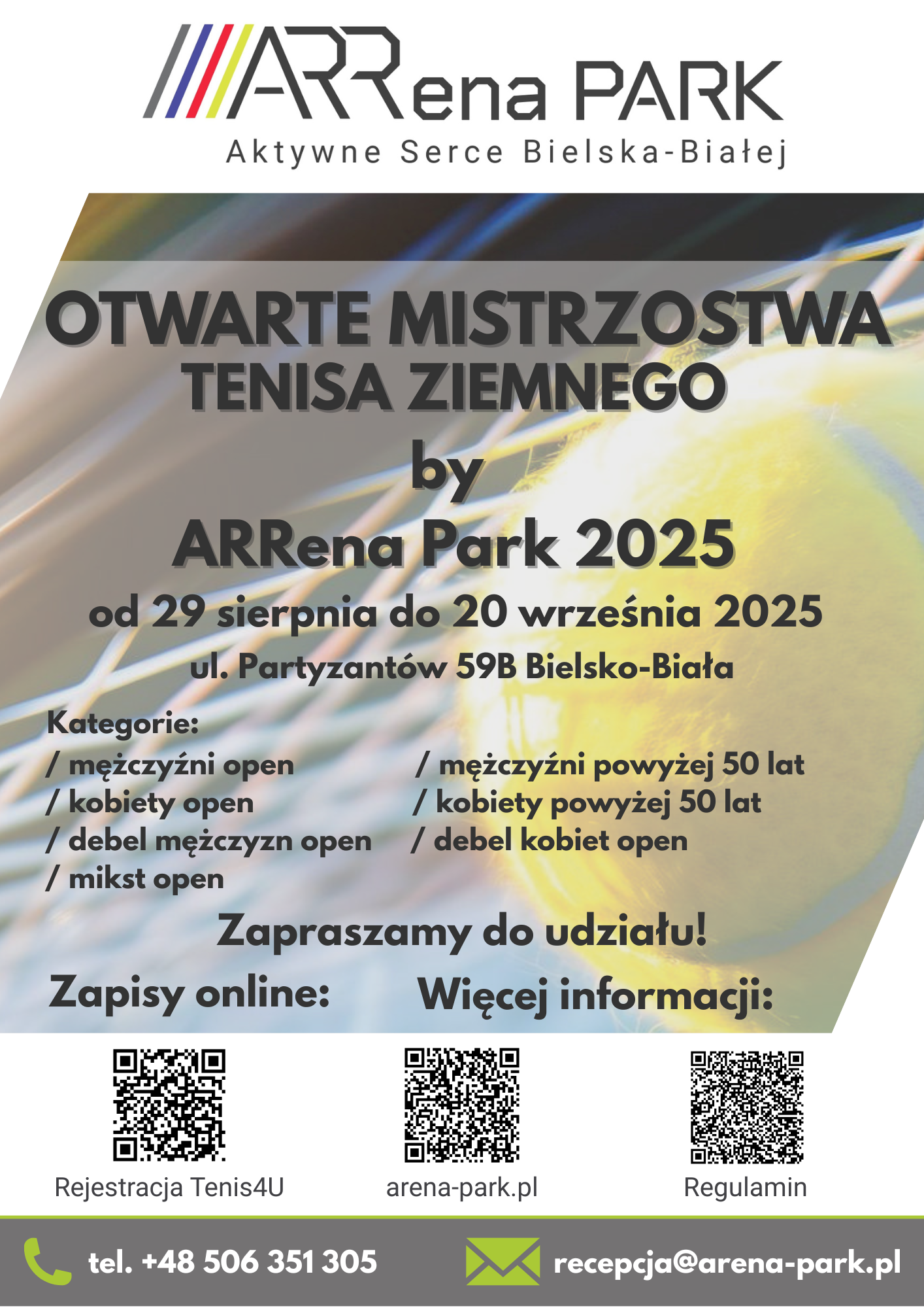 Otwarte Mistrzostwa Tenisa Ziemnego by ARRena Park 2025