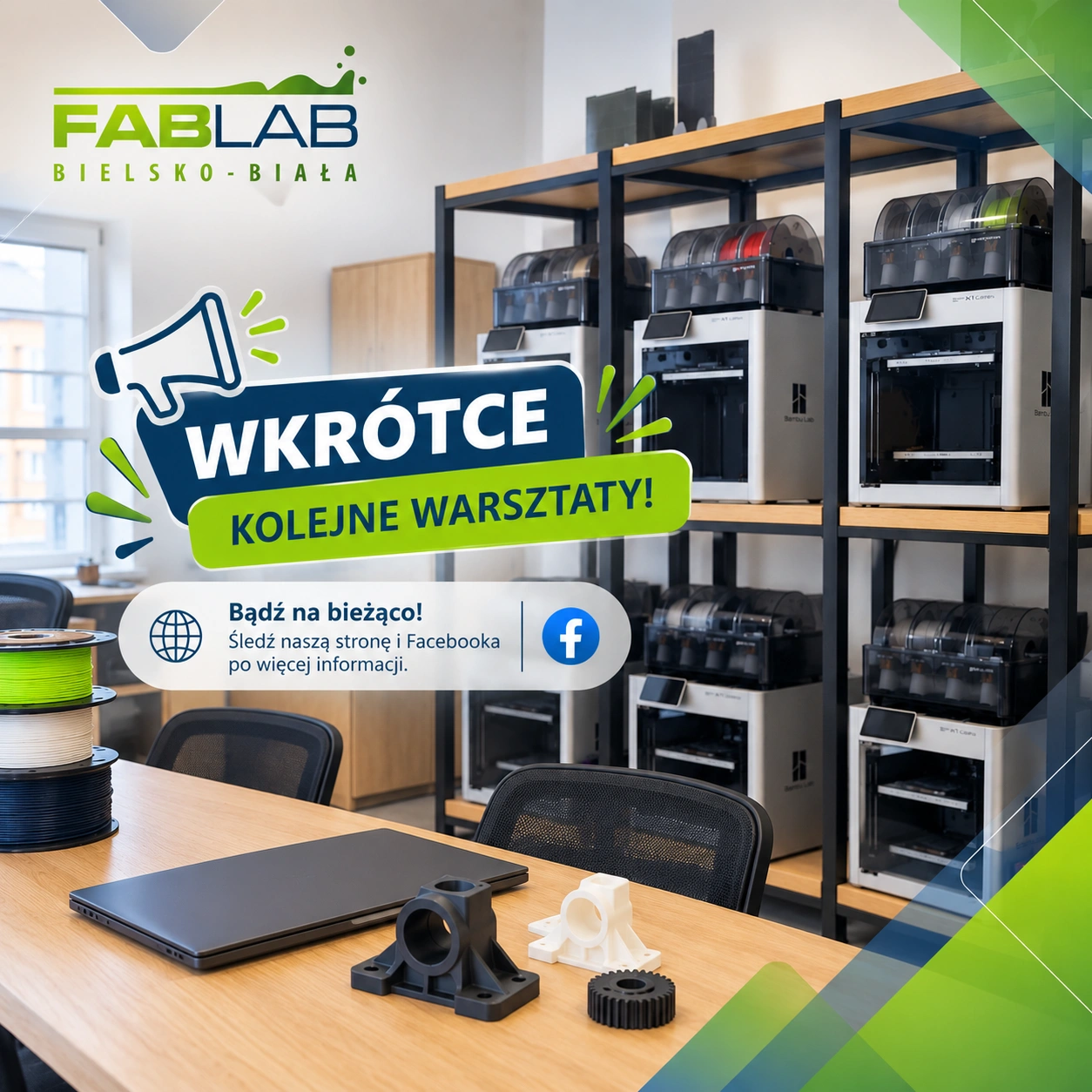  Nowe warsztaty w FabLab Bielsko-Biała